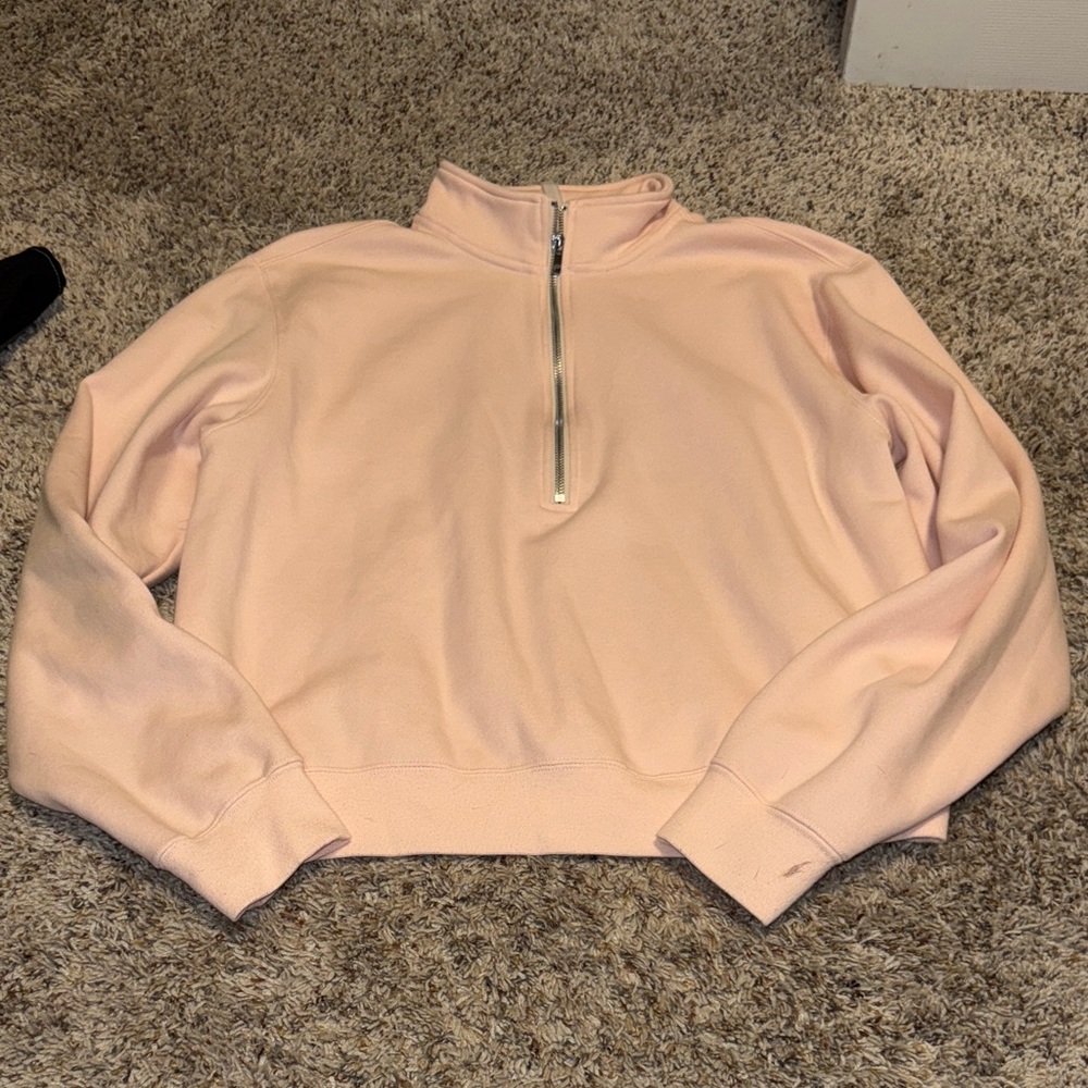 Fabletics Light Pink Zip Pullover - image 2
